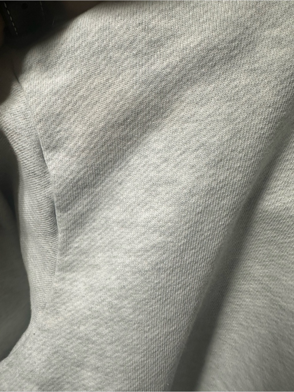 PARKE Flag Graphic Mockneck Sweatshirt Heather Grey Oversized Mens Womens Size S - Picture 4 of 5